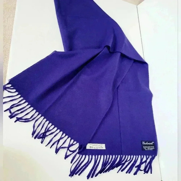 Bright Purple Classic Cashmink Scarf vintage - Picture 9 of 14